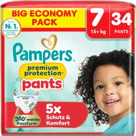 Pampers Premium Protection Gr.7 Einwegwindel, 15+kg, 34 Stück