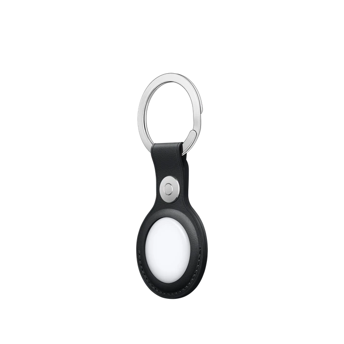 Apple AirTag Schlüsselanhänger aus Leder mitternacht