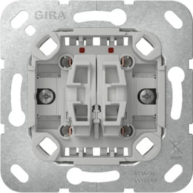 Gira Einsatz Tastschalter 10 AX 250 V~ Wechselschalter 2fach