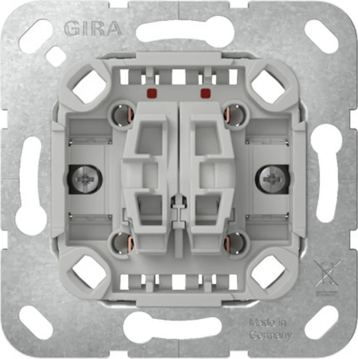 Gira Einsatz Tastschalter 10 AX 250 V~ Wechselschalter 2fach