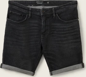 Tom Tailor Jeansshorts Jeans used dark stone black denim (Herren)