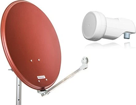 Opticum QA60 Stahl ziegelrot inkl. Single-LNB