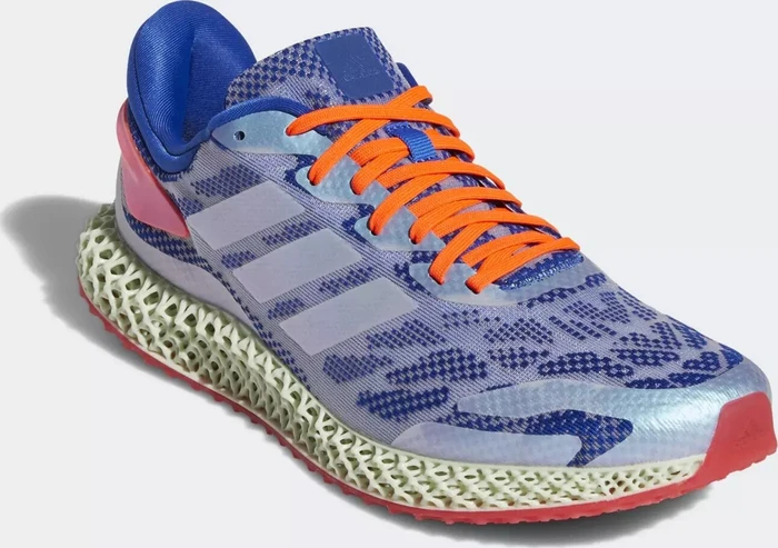 adidas 4D Run 1.0 glow blue/cloud white/solar red