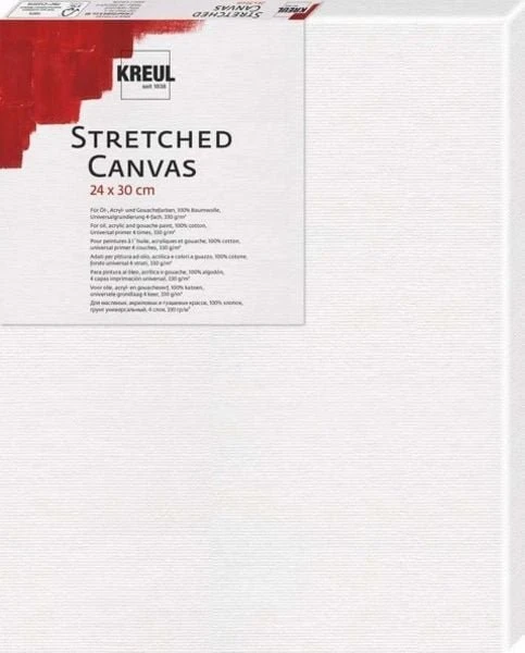 Kreul Stretched Canvas, 330g/m², 0.24m x 30cm