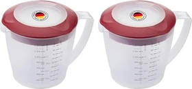 Westmark Rührbecher mit Deckel Helena 1.4l rot