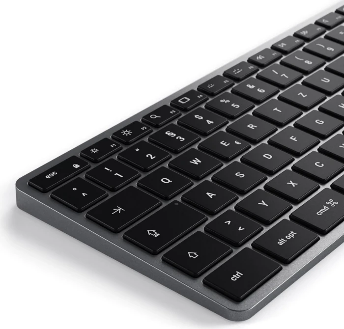 Satechi Slim W3 Wired Backlit Keyboard, -C, schwarz/grau, USB, DE