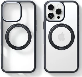 Torras Ostand R Fusion Case für Apple iPhone 16 Pro schwarz