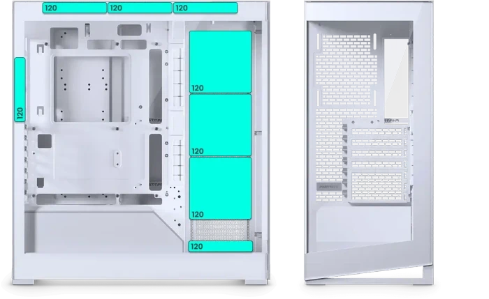 Phanteks NV5 MKII Matte White, weiß, Glasfenster