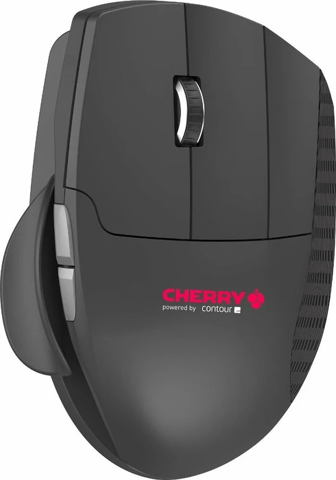 Cherry Unimouse ergonomische kabellose Maus dunkelgrau, USB