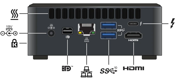 ASUS NUC 11 Performance Kit - Tall - Panther Canyon - NUC11PAHi5 / RNUC11PAHI50000 / RNUC11PAHI50Z00, ohne Netzkabel