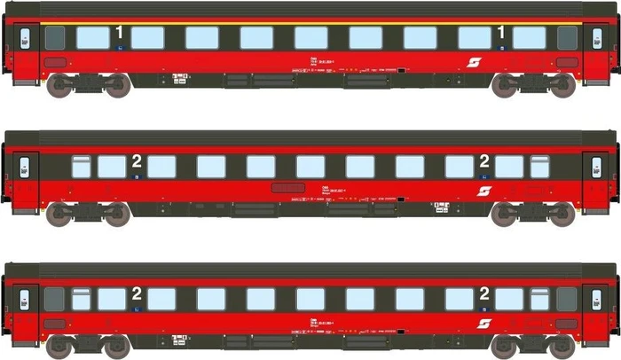 Arndt Spezial-Modelle - Spur N Personenwagen - 3er Set Personenwagen Amz+2xBmpz ÖBB