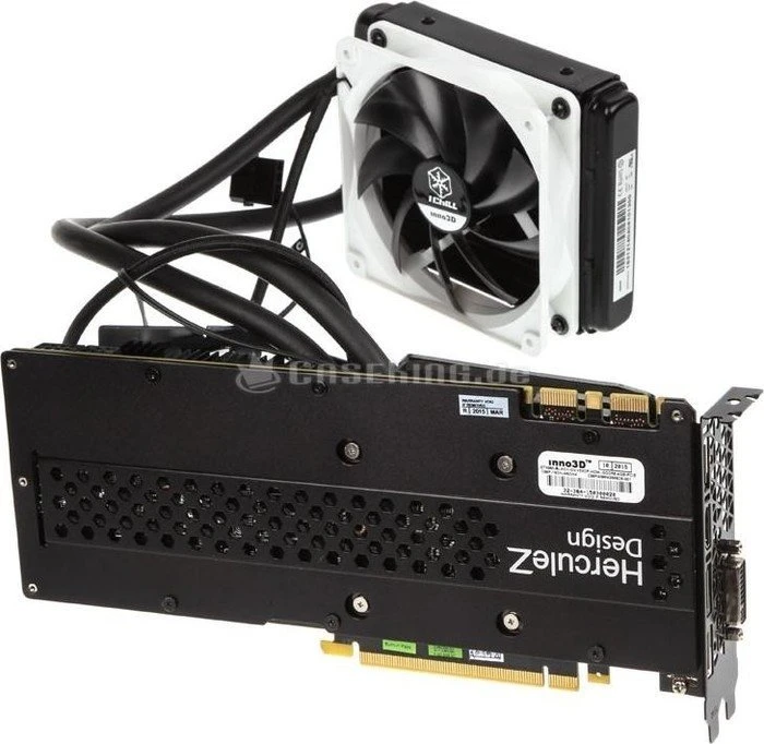 INNO3D GeForce GTX 970 iCHILL Black Accelero Hybrid S, 4GB GDDR5, DVI, HDMI, 3x DP