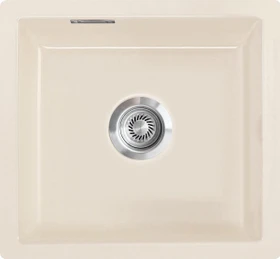 systemceram Mera 51F/o Einbau Becken mittig magnolie