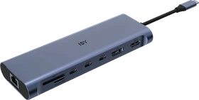 ISY IAD-1036 13-in-1 Multiport-Adapter, USB-C 3.1 [Stecker] (IAD-1036)