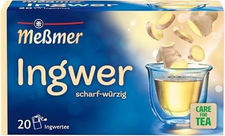 Meßmer Ingwer Tee Beutel, 25 Stück
