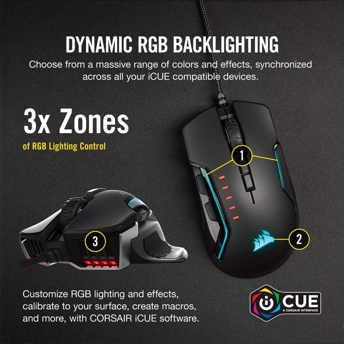 Corsair Glaive RGB Pro Aluminium, USB