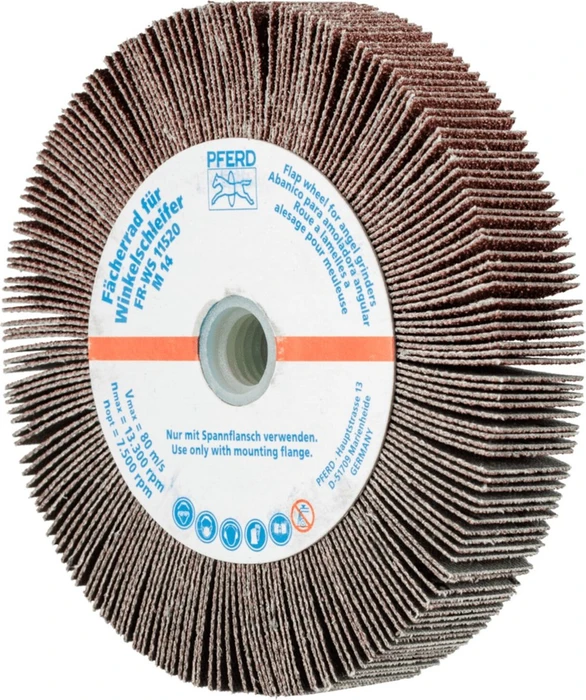 Pferd FR WS 11520 M14 A 60 Lamellenschleifwalze K60, 115x20mm, 2 Stück