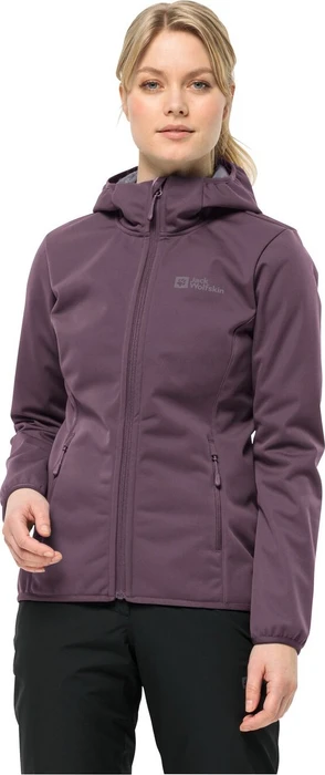Jack Wolfskin Windhain Hoody Funktionsjacke midnight plum (Damen)