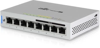 Ubiquiti UniFiSwitch 8 Desktop Gigabit Managed Switch, 8x RJ-45, 60W PoE, Bundle (5x)