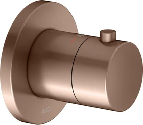 Keuco IXMO 59553 Thermostatarmatur Wandmontage Unterputz rund rotgold gebürstet