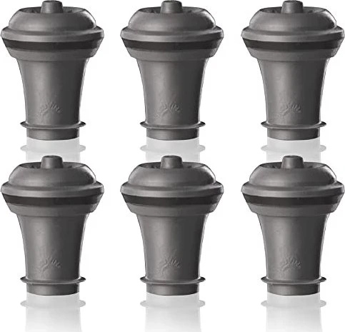 Vacu Vin Stopfen 6er Set grau