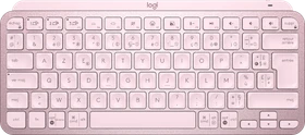 Logitech MX Keys Mini, rosa, LEDs weiß, Logi Bolt, Rose, USB/Bluetooth, FR