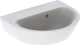 Geberit Renova Handwaschbecken 45cm, ohne Hahnloch, mit Überlauf, weiß