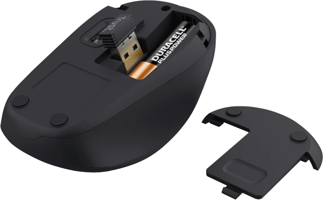 Trust Yvi+ Silent Wireless Mouse schwarz, ECO zertifiziert, USB