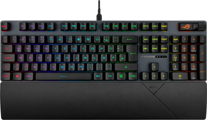 ASUS ROG Strix Scope II, PBT, LEDs RGB, ROG NX SNOW, USB, DE
