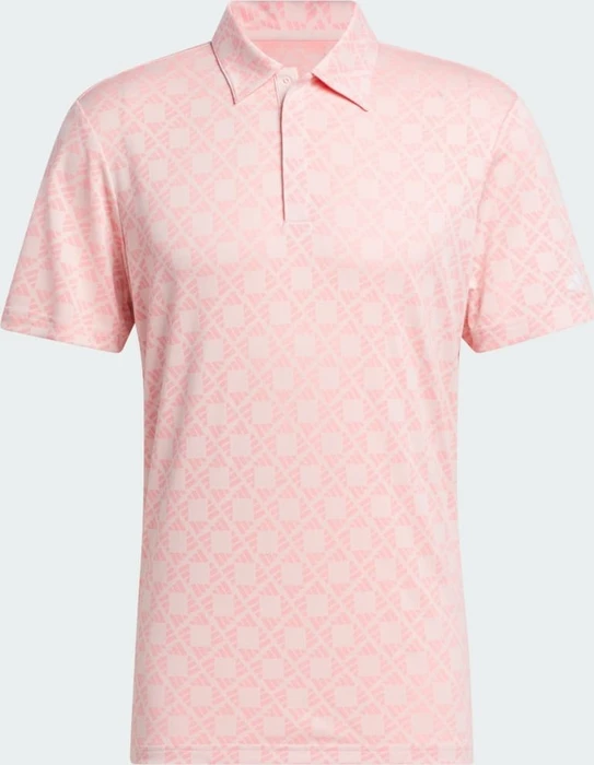 adidas Ultimate365 Tour Heat.RDY Jacquard Poloshirt kurzarm semi pink spark (Herren)