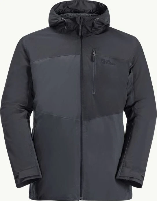 Jack Wolfskin Feldberg 3in1 Funktionsjacke ebony (Herren)