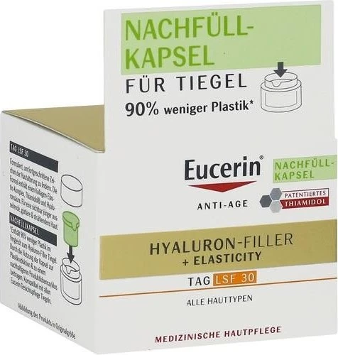 Eucerin Anti-Age Hyaluron-Filler + Elasticity Tagespflege Creme LSF30 Refill, 50ml