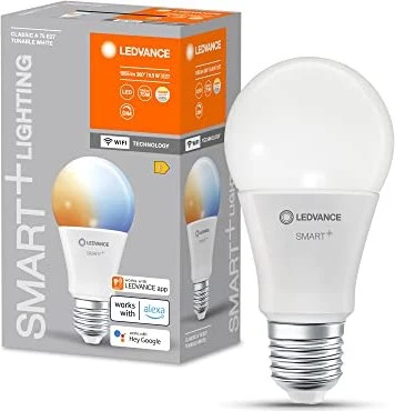 Osram Ledvance SMART+ WiFi Classic Tunable White A 75 230V TW FR 9.5W E27, 4 Stück