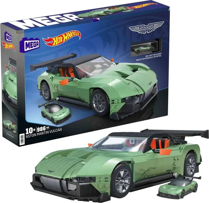 Mattel Mega Bloks Hot Wheels Collector Aston Martin Vulcan