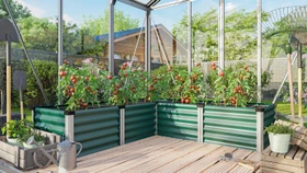 Vitavia Linus In&Out 401 M Hochbeet 185x185cm seegras/alu