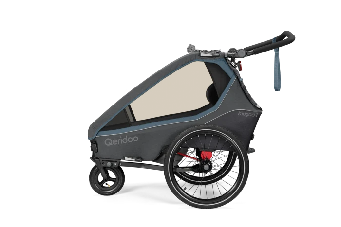 Qeridoo Kidgoo 1 Fahrradanhänger navy blue (Modell 2023)