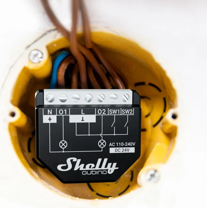 Shelly Qubino Wave 2PM, 2-Kanal, Unterputz, Schaltaktor