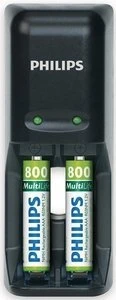 Philips MultiLife Mini Ladegerät inkl. 2x Micro AAA NiMH Akkus 800mAh