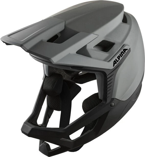 Alpina Roca Fullface-Helm coffee/grey matt