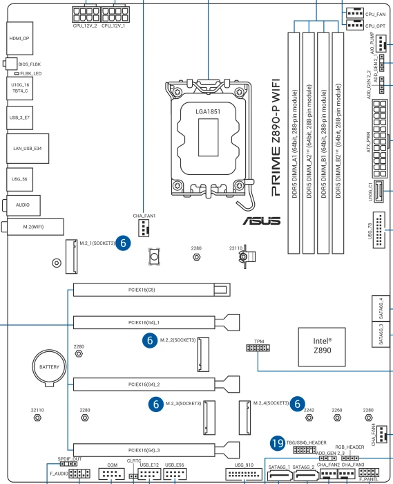 ASUS Prime Z890-P WIFI (Intel 1851)