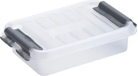 Sunware Q-Line Aufbewahrungsbox, 0.2l, transparent/grau