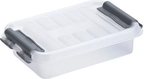 Sunware Q-Line Aufbewahrungsbox, 0.2l, transparent/grau