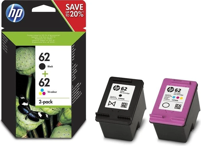 HP Druckkopf mit Tinte 62 schwarz/dreifarbig