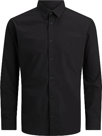 Jack & Jones Slim Fit Hemd langarm schwarz (Herren)