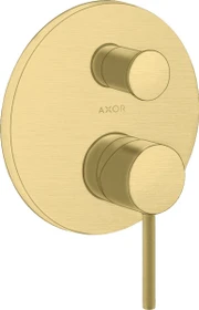 Hansgrohe Axor Starck Wannenmischerarmatur mit Pingriff und Sicherung brushed brass