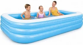 Bestway Family Pool Deluxe Planschbecken rechteckig 305x183x56cm