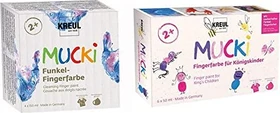 Kreul Mucki Funkel-Fingerfarbe Set 4 Stück 150ml