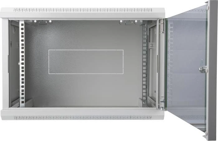 Digitus Professional Dynamic Basic Serie Wandschrank 12HE, Sicherheitsglastür, IP2X, grau, 450mm tief
