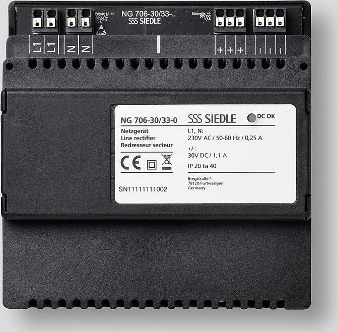 Siedle NG 706-30/33-0 Netzgerät, 6TE REG