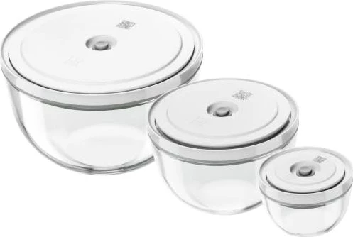 Zwilling Fresh & Save Bowls Glas Vakuumschüssel-Set, 6-tlg.